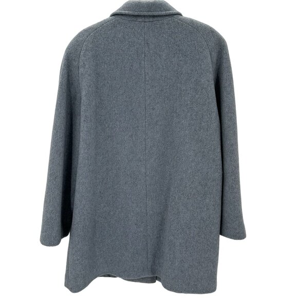 London Fog Womens Wool Blend Gray Long Sleeve Lined Coat Size 16 FLAW - Picture 5 of 13